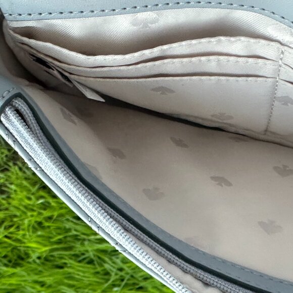 Kate Spade Natalia Flap Turnlock Crossbody Bag In brushed Steel NWT/shopping Bag - Picture 11 of 16